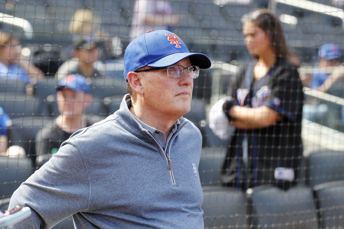 New York Mets owner Steve Cohen looks on before a game against the Cincinnati Reds at Citi Field on September 17, 2023 in New York City. The Mets defeated the Reds 8-4.