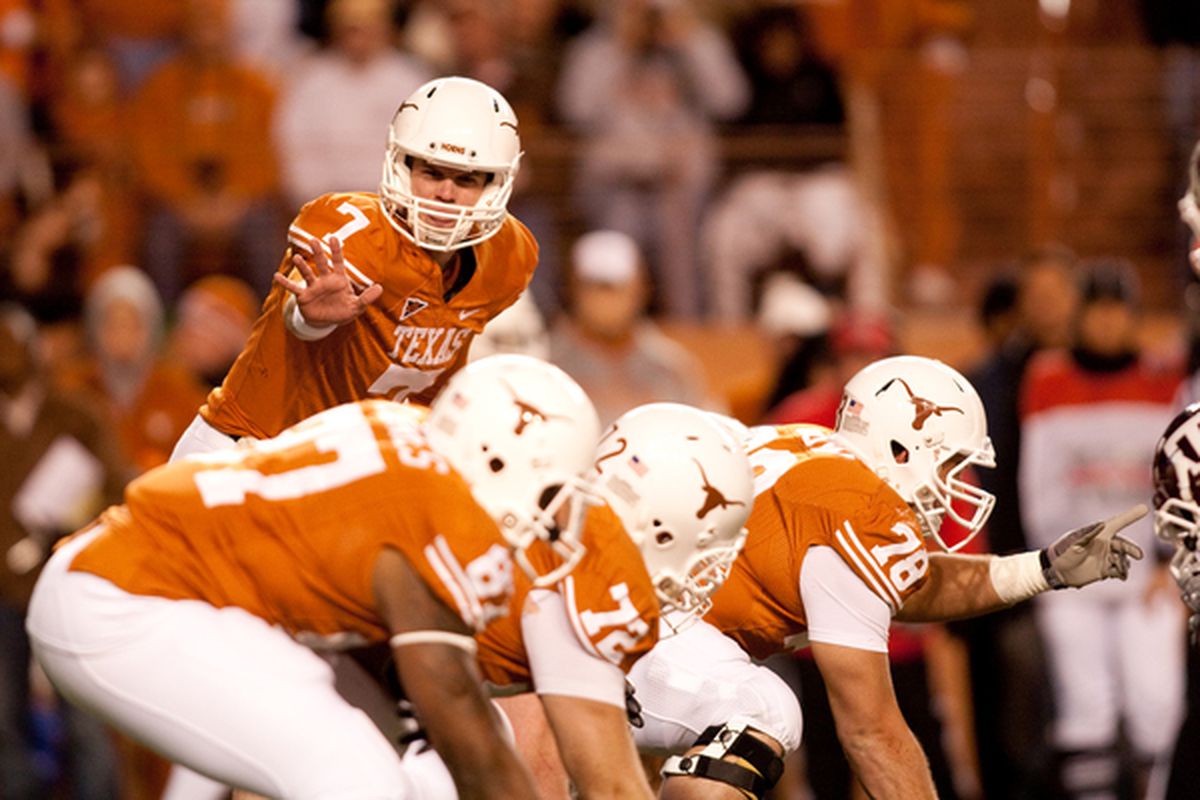 Garrett Gilbert gets the first chance of the 2011 season, but is up against his last chance to show he's capable of leading Texas to compete for titles. 