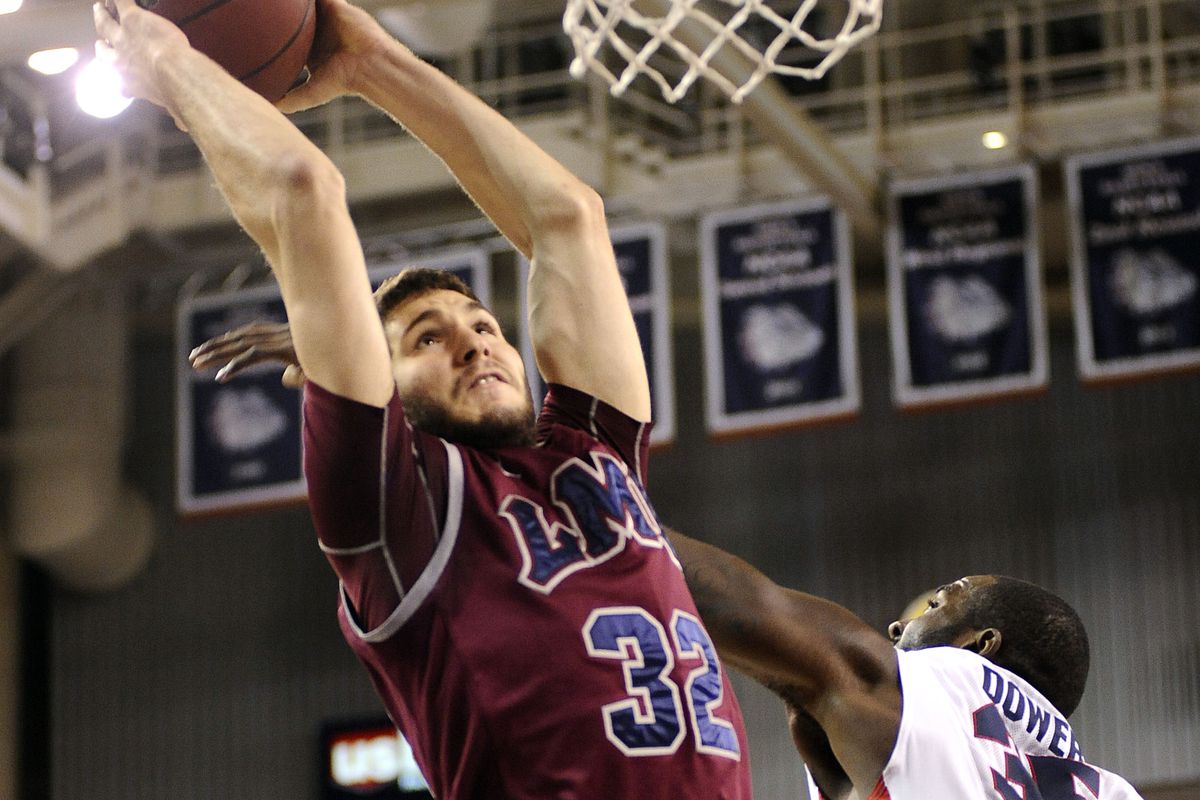 Gabe Levin, seen here dunking while still at LMU.