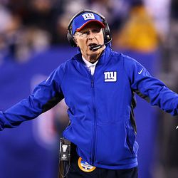 Tom Coughlin looks on helplessly