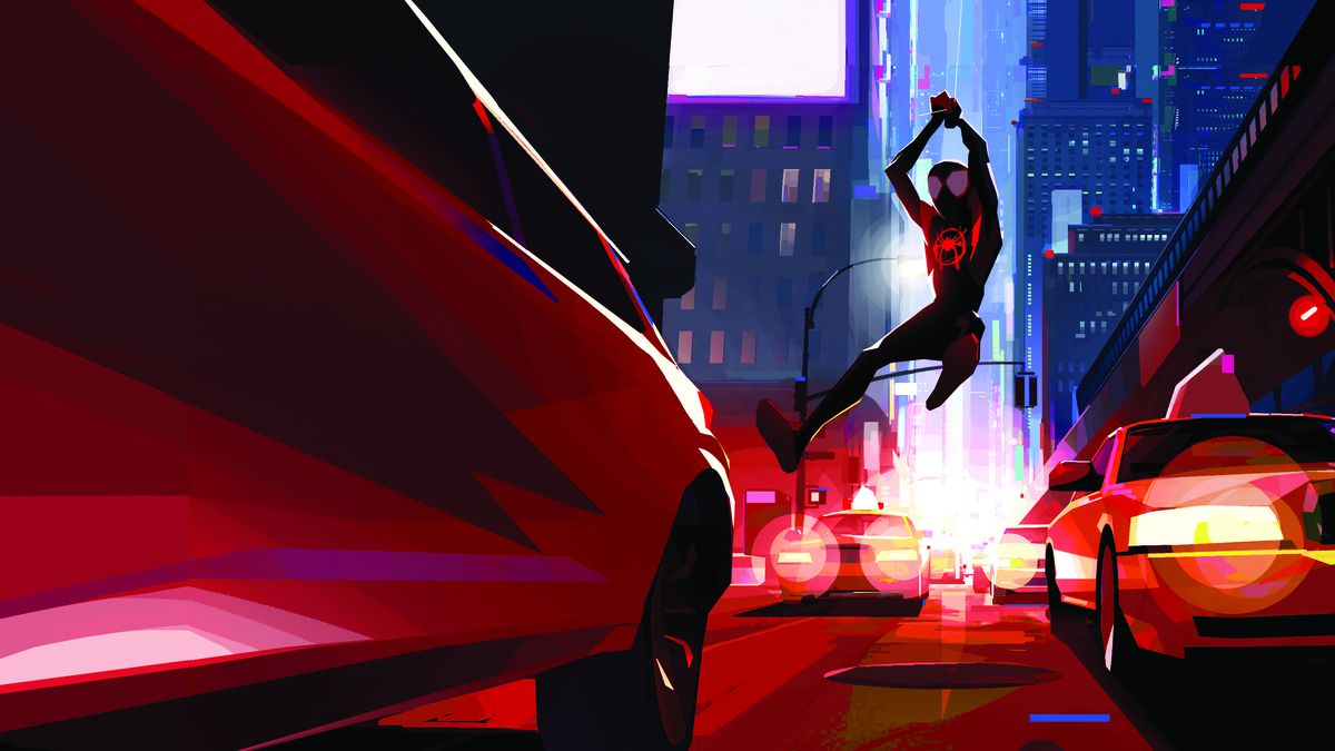 Concept art from Spider-Man: Into the Spider-Verse