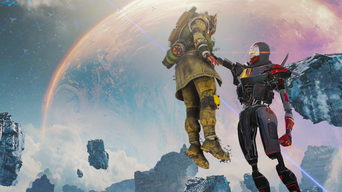 Apex Legends character Revenant hoists an enemy into the air, showing the assassin droid’s new execution animation