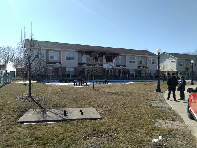 Three apartments were destroyed and a man was injured when he jumped from a second-floor window during a fire on Feb. 20, 2020, in the 900 block of South Lawndale Avenue that fire officials said was set by an arsonist.