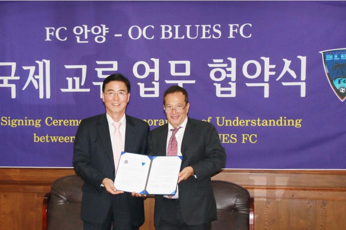 OC Blues FC Anyang agreement