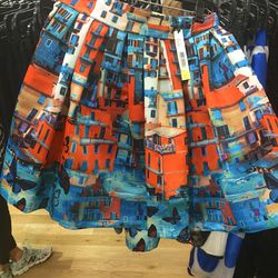 Paradise print skirt, $159 (was $330)