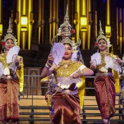 The Khmer Dance Troupe perform"Robaim Aspara" during the 2017 Sacred Music Evening hosted by the Salt Lake Interfaith Roundtable in the Tabernacle on Temple Square in Salt Lake City on Sunday, March 19, 2017.