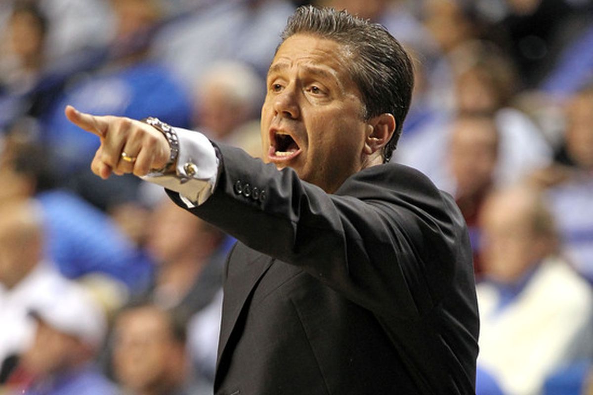 John Calipari knows one key to NCAA success is to recruit big men who block shots and crash the offensive glass.