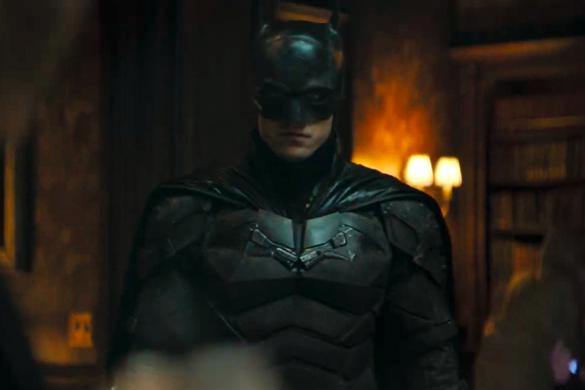 the batman standing in a mansion in The Batman (2021)
