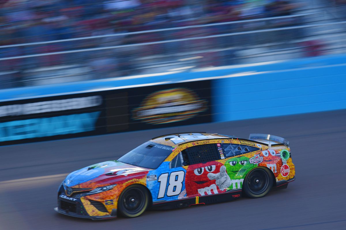 NASCAR Cup Series driver Kyle Busch (18) during the Cup Championship race at Phoenix Raceway.