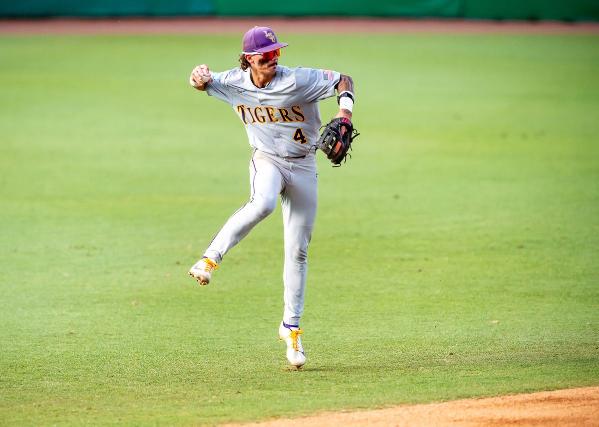 LSU shortstop Jordan Thompson was drafted by the Dodgers in the 15th round of the 2023 draft.