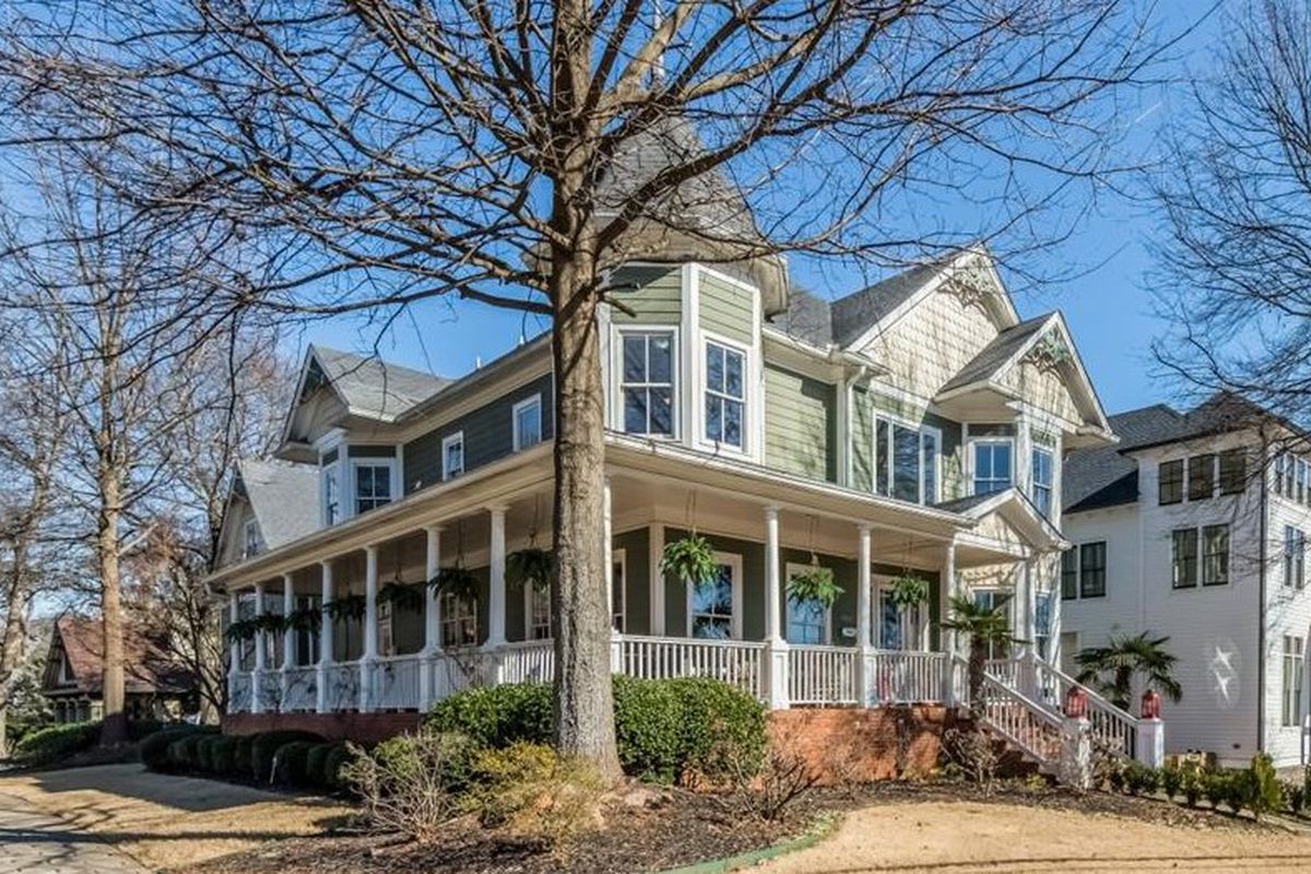 A traditional home for sale now in Inman Park, Atlanta. 