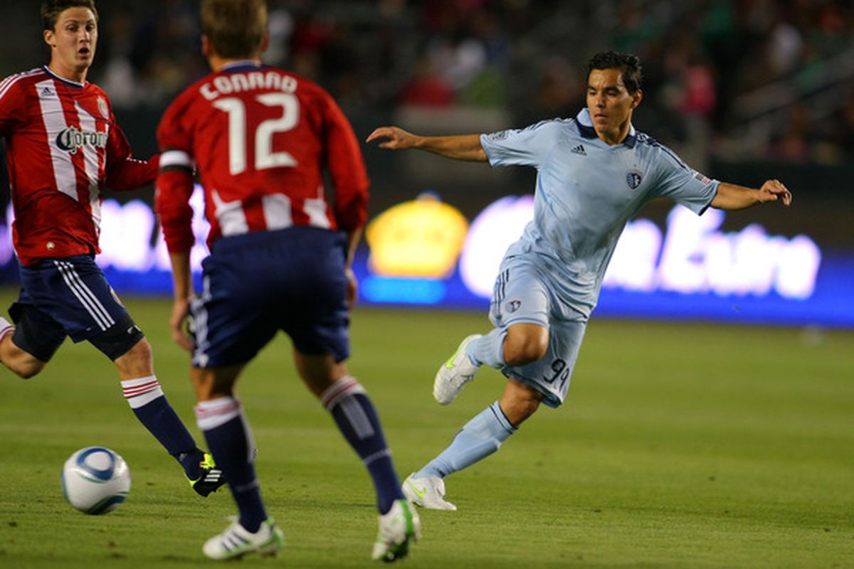 Cheeky - that's how to describe <strong>Sporting KC</strong> forward <strong>Omar Bravo</strong>'s debut with the club. He simply couldn't be contained by <strong>Chivas USA</strong>'s backline.