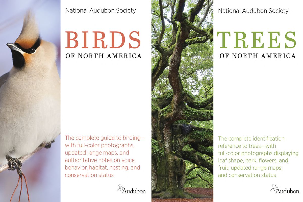The cover images of “Birds of North America,”  and “Trees of North America” by the National Audubon Society.