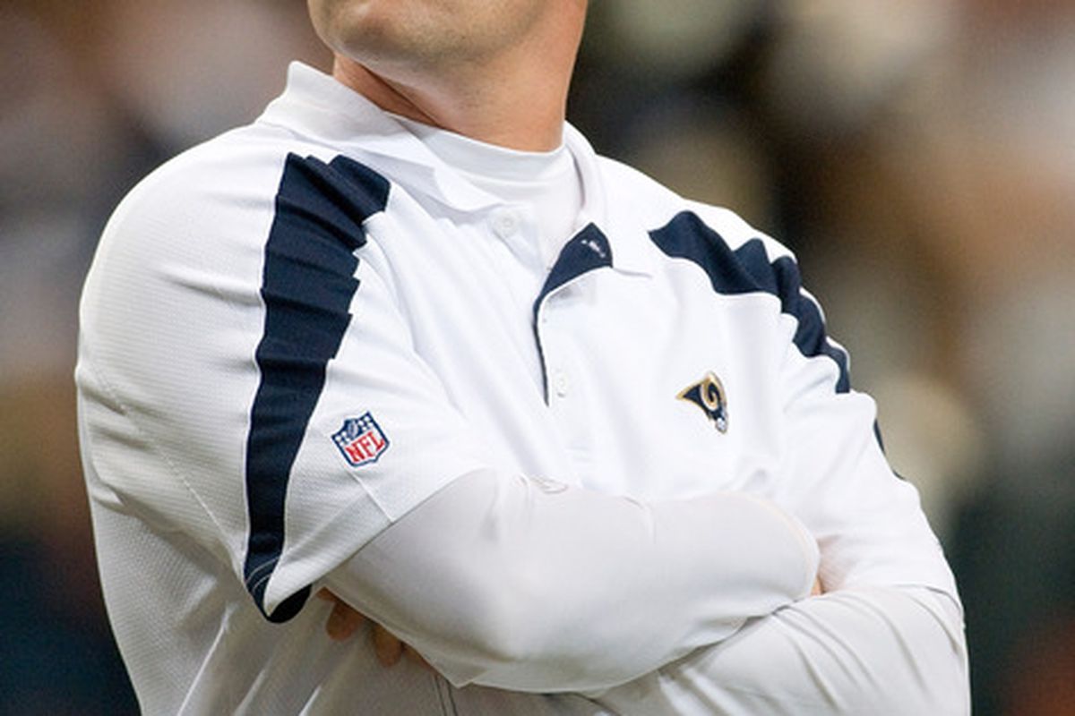 Josh McDaniels with the St. Louis Rams earlier this year.