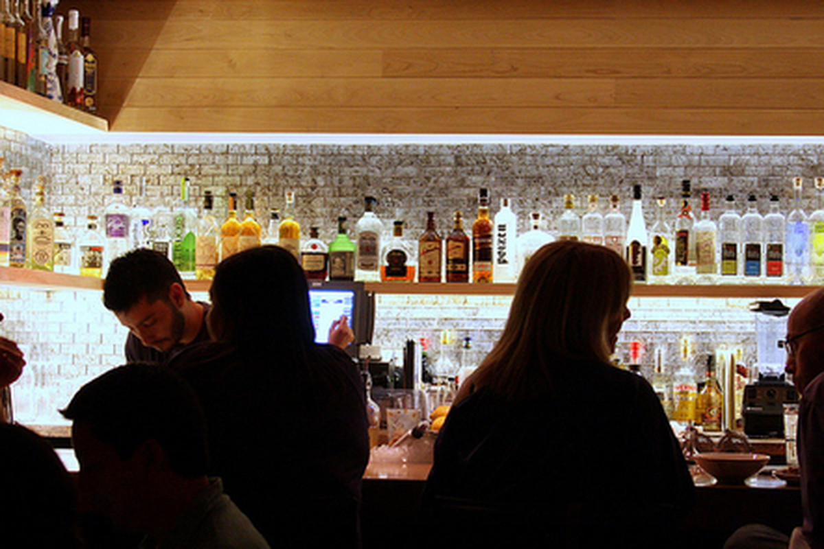 Bar scene at Picca, Beverly Hills. 