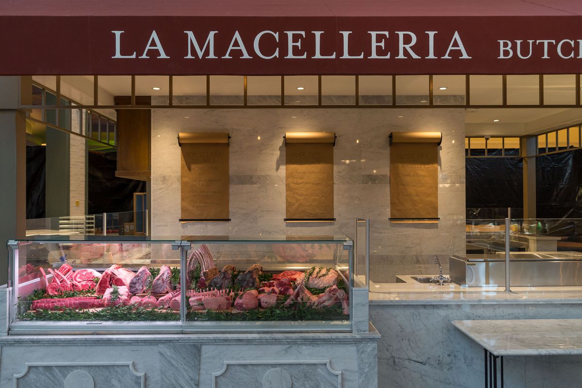 The butcher at Eataly