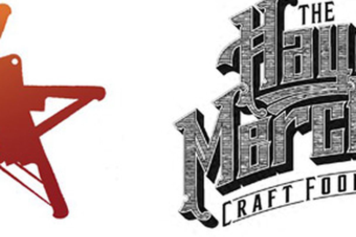 L: The recently released logo for Underbelly, R: The Hay Merchant's logo