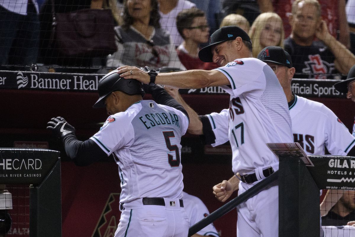 Torey Lovullo is proud of Escobar who hit a homer.   