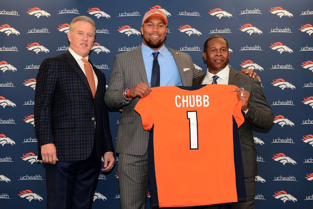 NFL: Denver Broncos-Bradley Chubb Press Conference