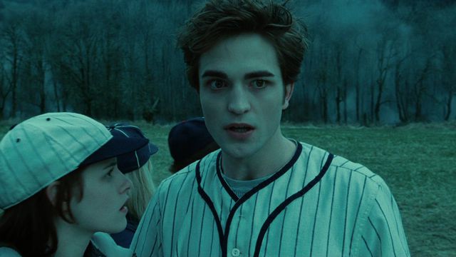 Robert Pattinson’s Twilight character Edward plays baseball