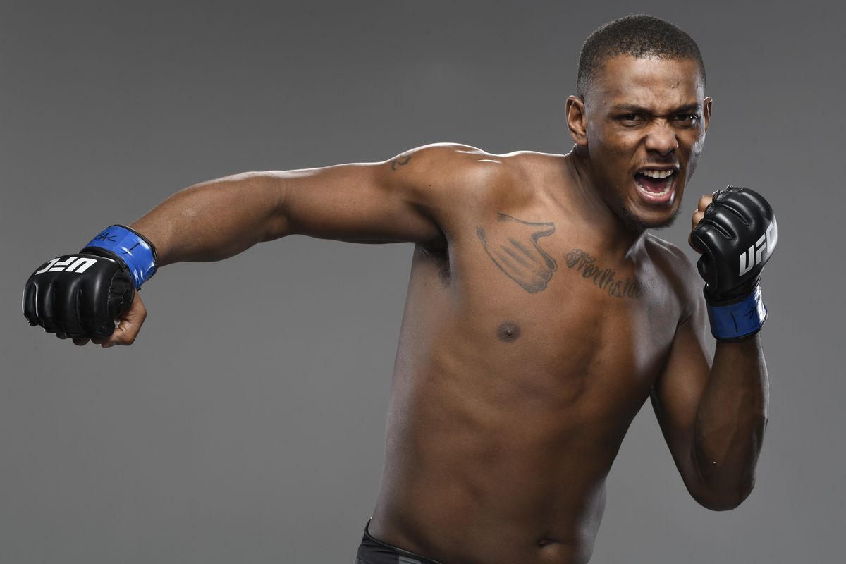Jamahal Hill \mbp during the UFC Fight Night event at UFC APEX on December 04, 2021 in Las Vegas, Nevada.
