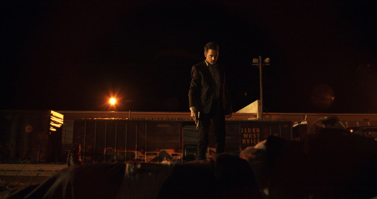 John Hawkes in Small Town Crime.