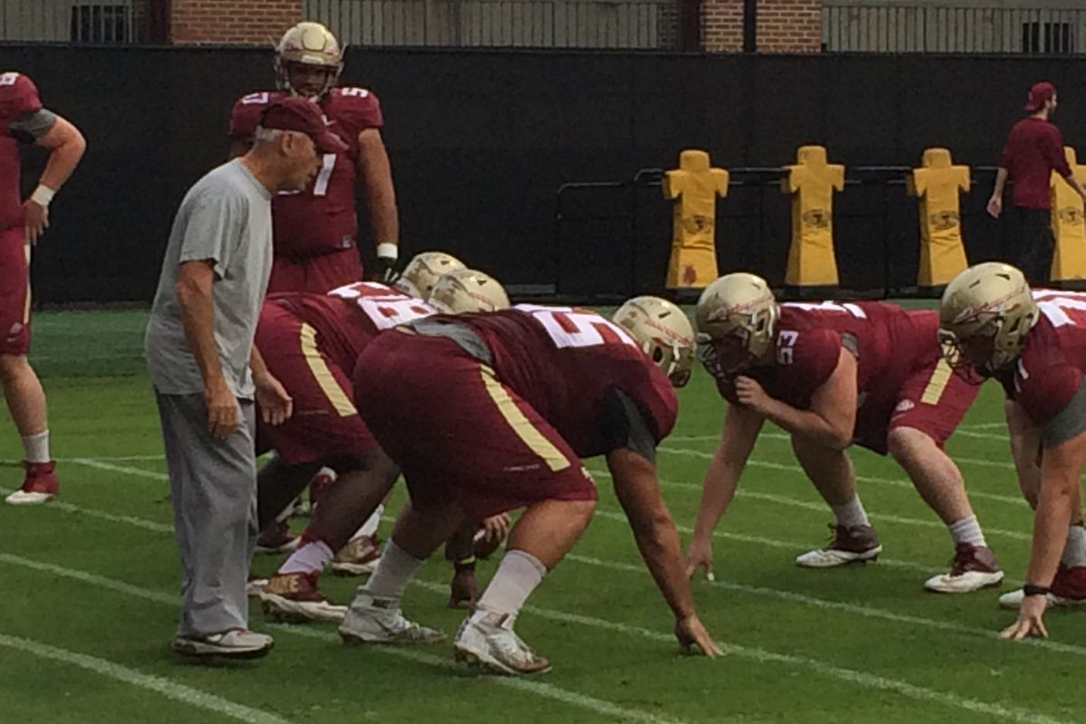 Chad Mavety in a different spot on the FSU OL