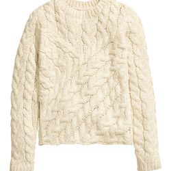H&M cable knit sweater, <a href="http://www.hm.com/us/product/26732?article=26732-A">$59.95</a>