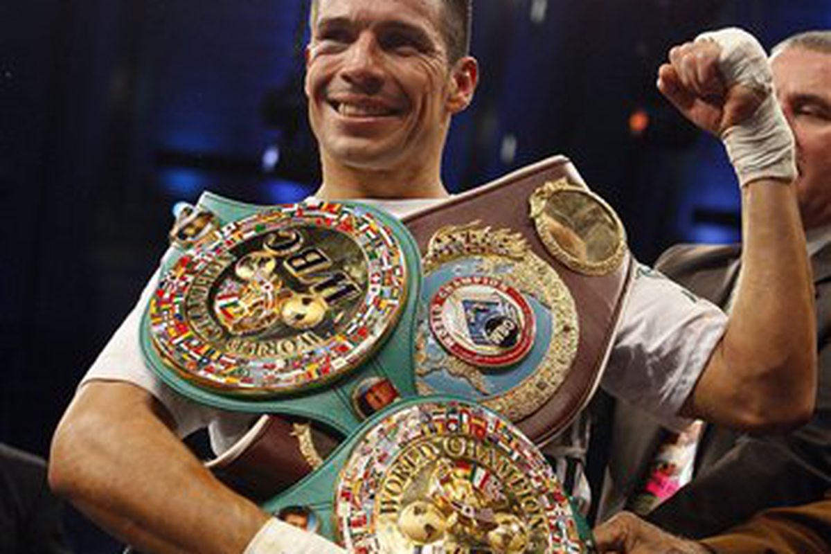 Sergio Martinez is the new middleweight champion of the world. (AP Photo/Tim Larsen)