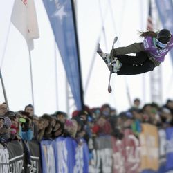 Abigale Hansen (USA) competes during the women's halfpipe competition at Park City Mountain Resort on Saturday, Jan. 18, 2014.