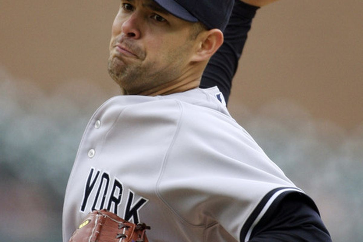 DETROIT - MAY 12: Javier Vazques #31 of the New York Yankees <strong>pitches his long awaited First Good Start of the Season</strong> on May 12, 2010 at Comerica Park in Detroit, Michigan. (Photo by Leon Halip/Getty Images)