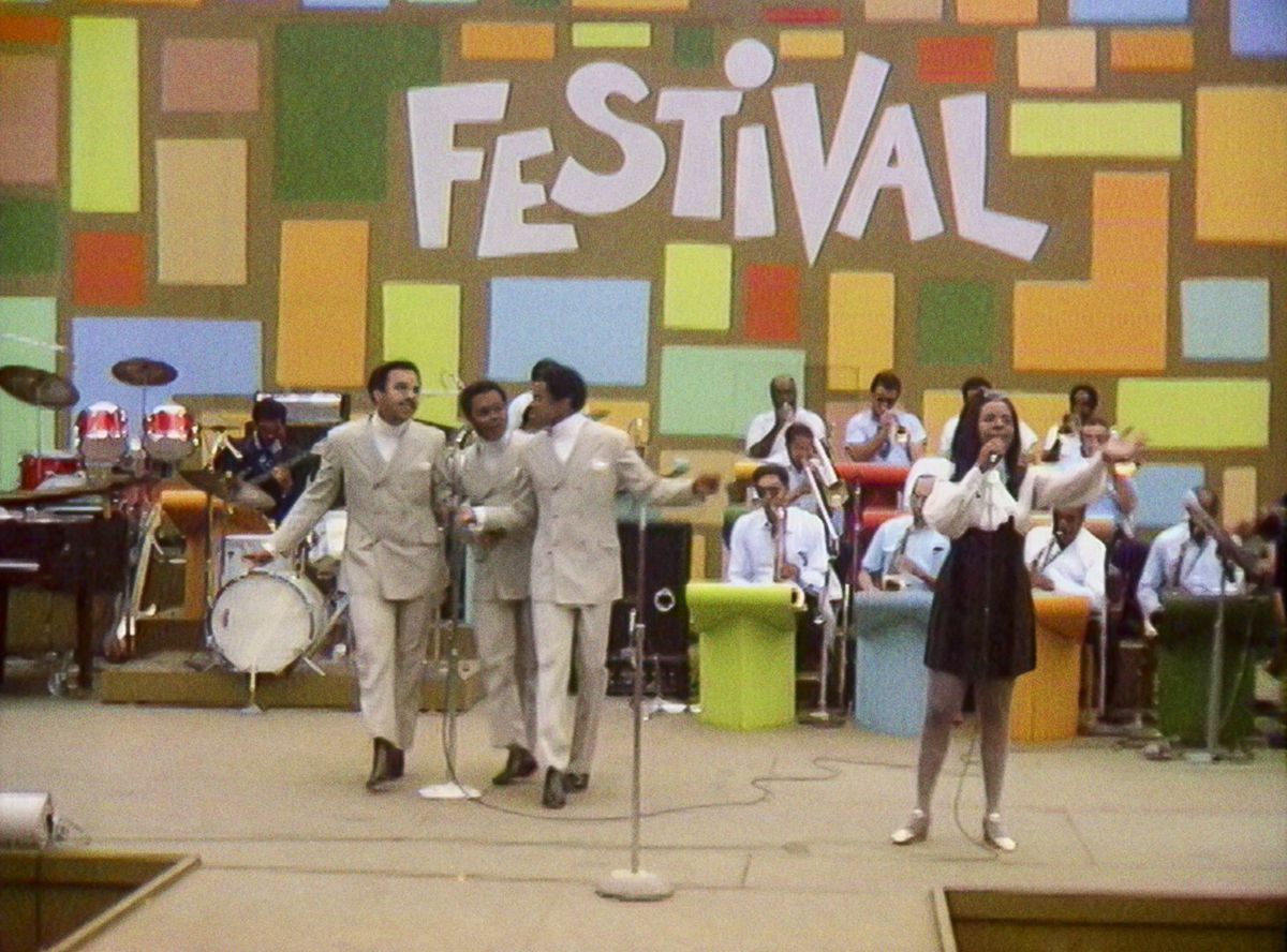 Gladys Knight &amp; the Pips perform at the Harlem Cultural Festival in 1969, as featured in the documentary “Summer of Soul.” Photo Courtesy of Searchlight Pictures.