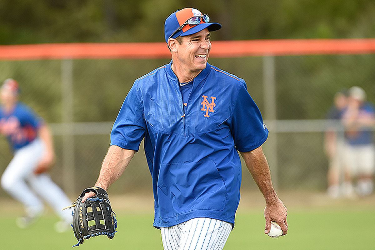 Billy Bean worked out with the New York Mets in Spring Training.