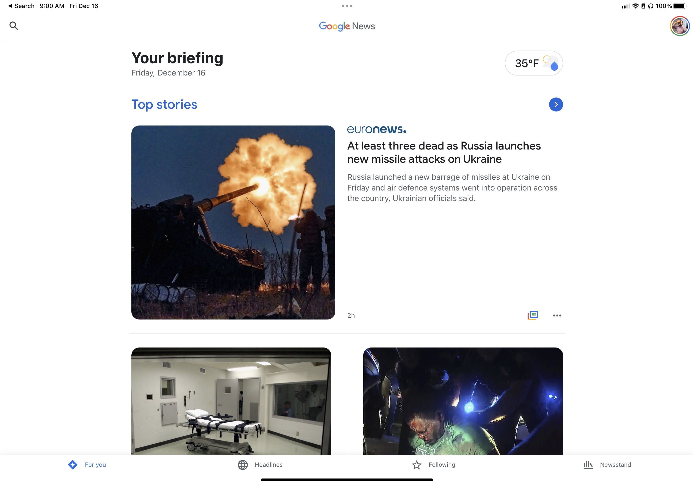 Google News is similar to Apple News, but better for shorter blogs and local events. It is also available in more places.