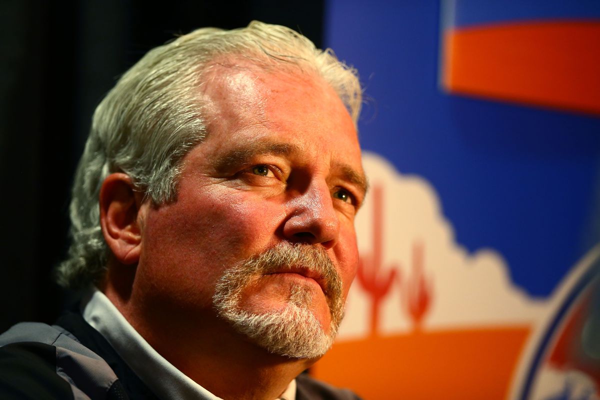 Giants general manager Brian Sabean, perhaps contemplating his next move