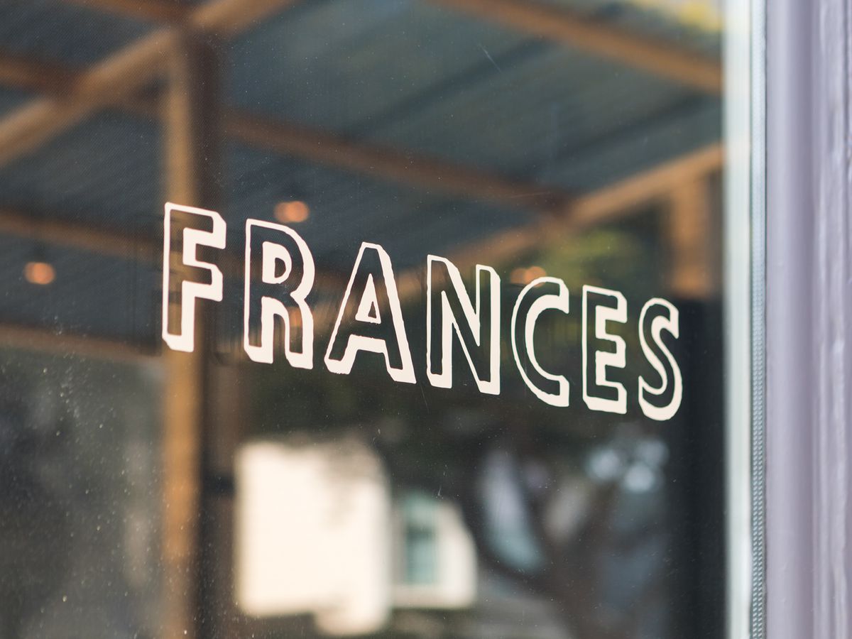 A front window that reads Frances.