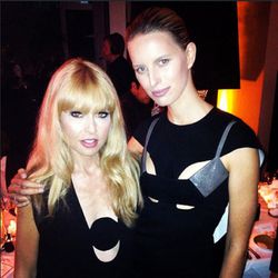 Rachel Zoe and Karolina Kurkova. Image via @rachelzoe/<a href="http://instagram.com/p/f4DiojxTRb/">Instagram</a>