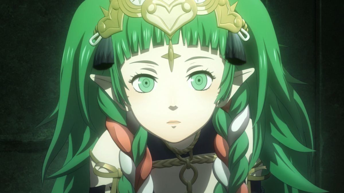 A mysterious girl with pointed ears in Fire Emblem: Three Houses