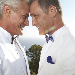 Olympian Greg Louganis married his partner, Johnny Chaillot, in Malibu, Calif. on Oct. 12, 2013, six months after becoming engaged. 
