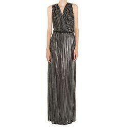 L'Agence foil-pleated dress, $395 at <a href="http://www.barneys.com/Foil-Pleated-Dress/501421638,default,pd.html?cgid=DRESS01-1">Barneys Co-Op</a>