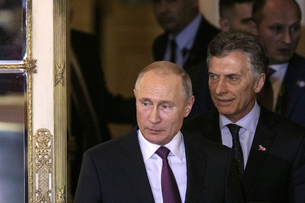 Vladimir Putin Meets Mauricio Macri - Argentina G20 Leaders’ Summit 2018