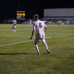The Lehigh Mountain Hawks take on the UConn Huskies in a men’s college soccer game at Morrone Stadium in Storrs, CT on August 24, 2018.