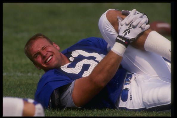 The Indianapolis Colts drafted Trev Alberts with their second first round pick in 1994. It didn't work out too well for them. (Courtesy of Gary Mook/Allsport)