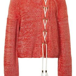 Cropped pullover, <a href="http://modaoperandi.com/tibi-r15/plaited-half-cardi-sweater-cropped-pullover_3">$325</a>