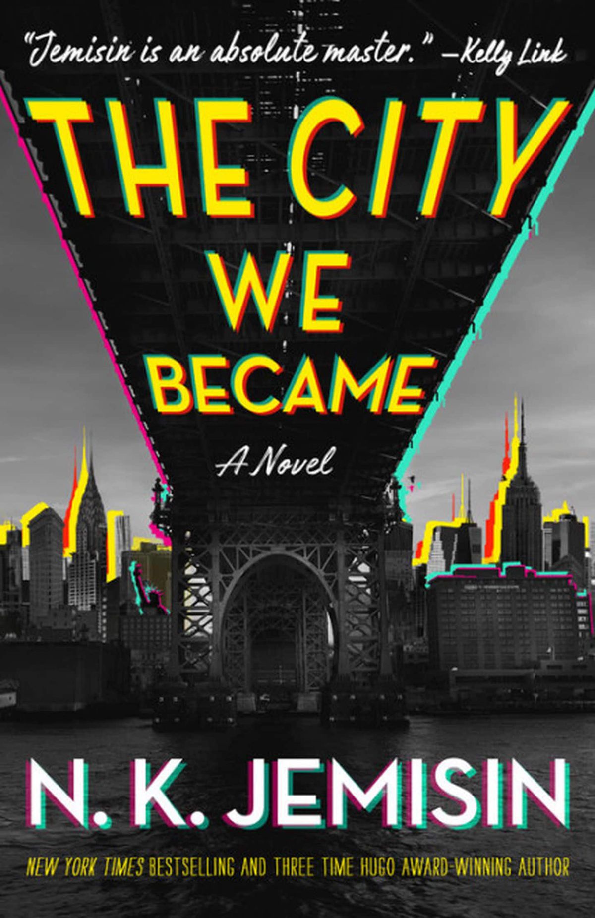a glowing city on the cover of The City We Became by N.K. Jemisin