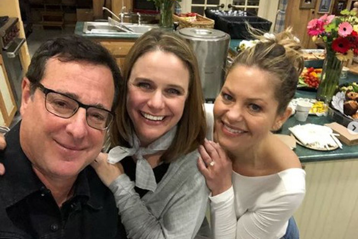 Multiple cast members from “Fuller House” shared photos on social media explaining that they are back on the set.