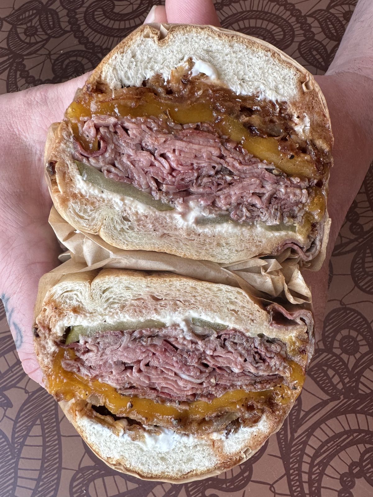 Roast beef sandwich.