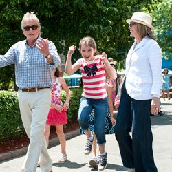 Oren (Michael Douglas), Sarah (Sterling Jerins) and Leah (Diane Keaton) enjoy an afternoon at an amusement park in "And So It Goes."