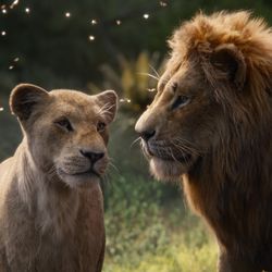 Nala (voice of Beyoncé Knowles-Carter) and Simba (voice of Donald Glover) in “The Lion King.”