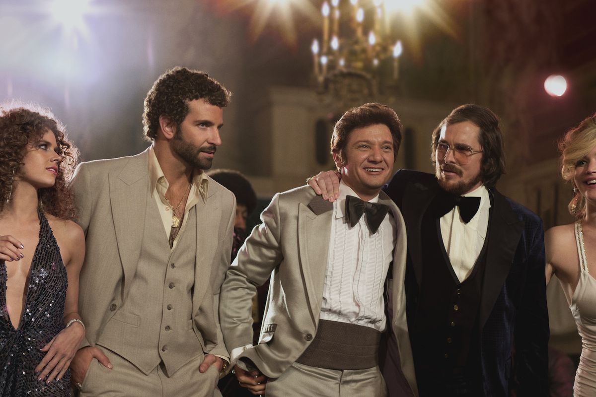 The star-studded cast of American Hustle. Image via Sony Pictures.
